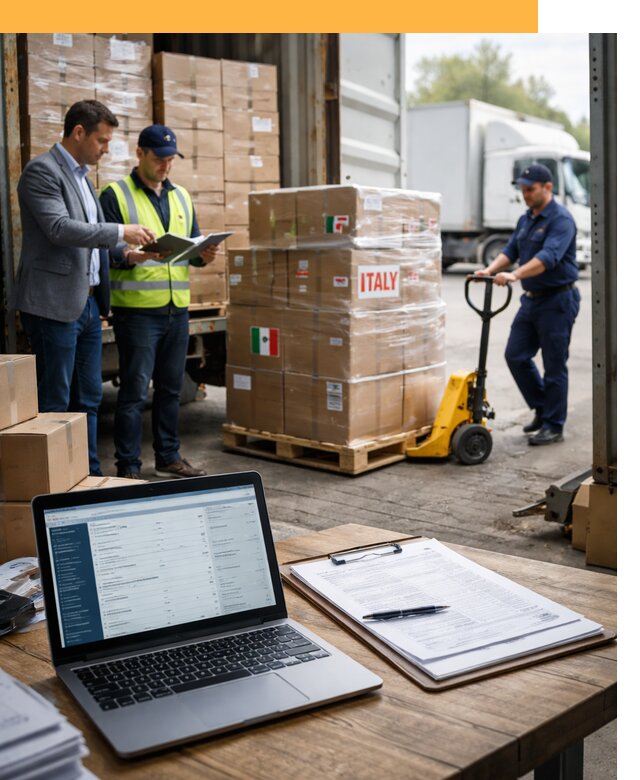 Доставка грузов из Италии: морские и авиаперевозки от 18707