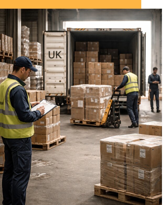 Доставка грузов из Великобритании с таможенным оформлением от 12991