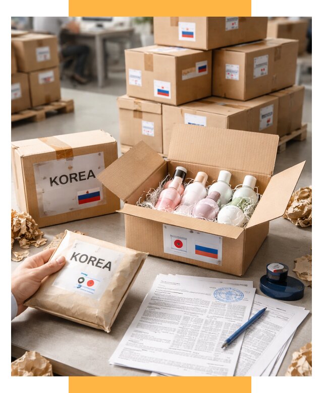 Доставка косметики из Кореи от 8834 р. под ключ | СетСервис-Шм