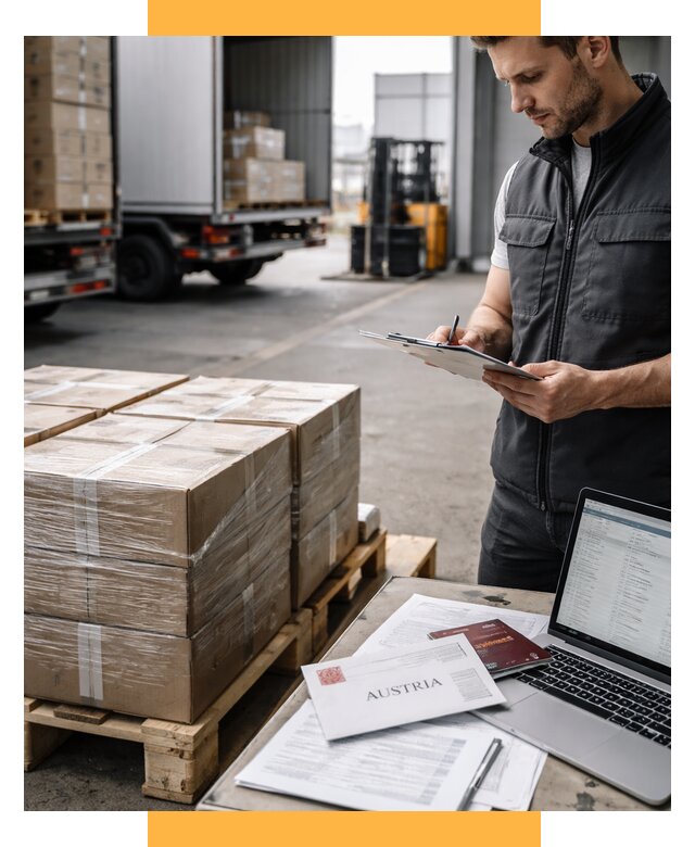 Доставка в Австрию от 67555 р. Логистика и экспорт СетСервис-Шм