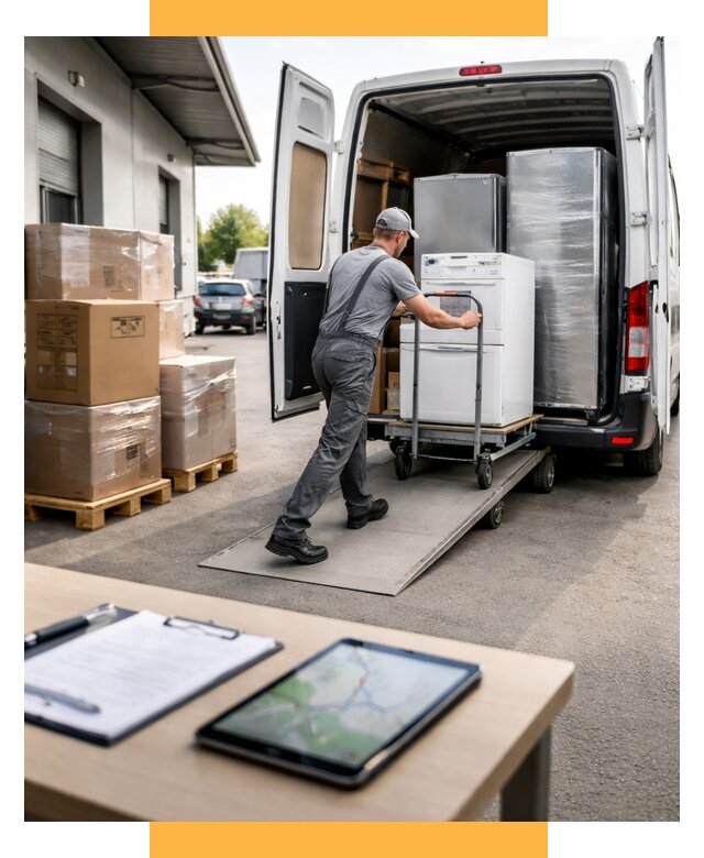 Перевозка бытовой техники от 6755 р. - логистика СетСервис-Шм