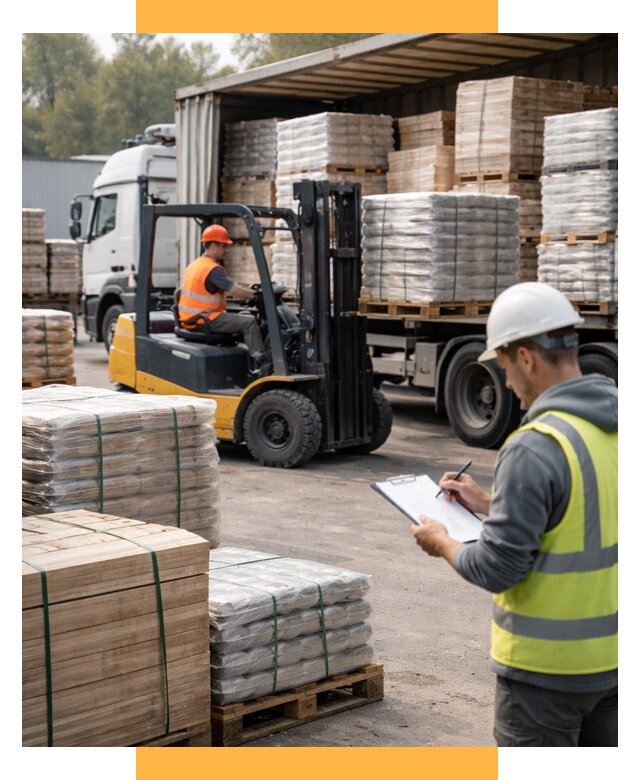 Перевозка строительных материалов от 5716 р. | СетСервис-Шм