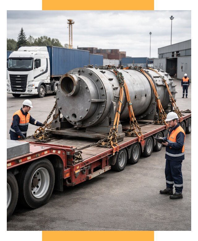 Перевозка тяжеловесных грузов под ключ от 155895 р. | СетСервис-Шм