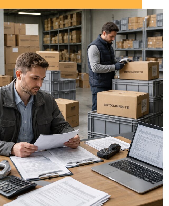 Таможенное оформление автозапчастей по выгодным тарифам от 8834
